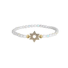 Crystal Beaded Star of David Bracelet -  Peace Love Light Shop
