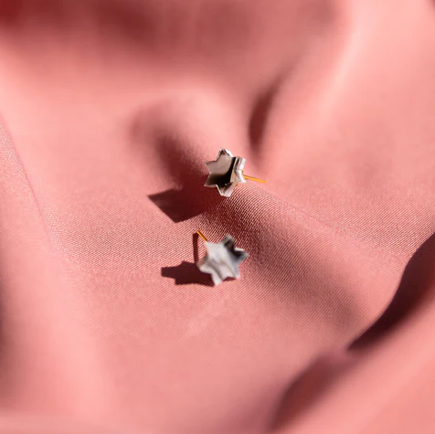 Ariel Tidhar mini magen, star of David earrings- Peace Love Light Shop