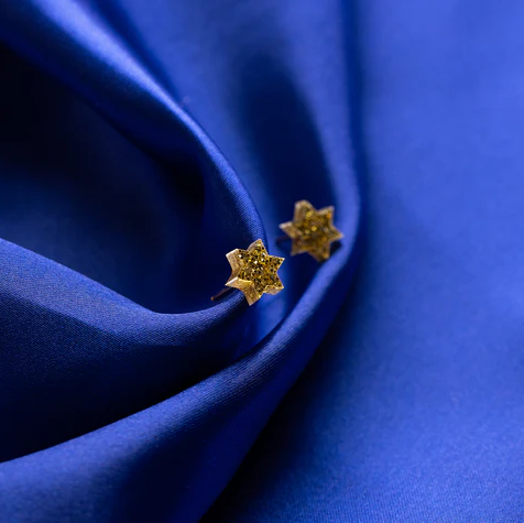 Ariel Tidhar mini magen, star of David earrings- Peace Love Light Shop