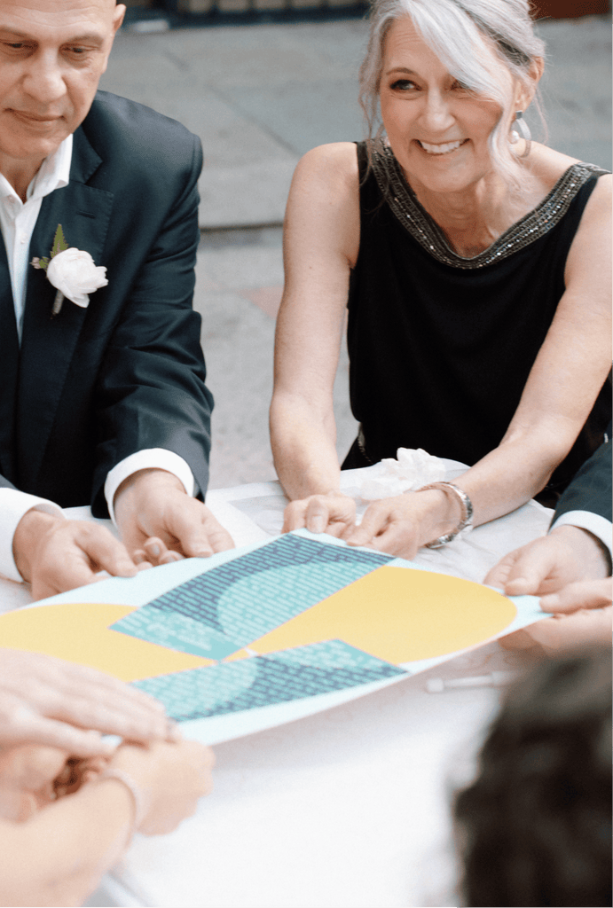 Modern Ketubah- Peace Love Light Shop