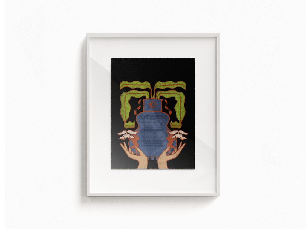 Modern Ketubah- Peace Love Light Shop