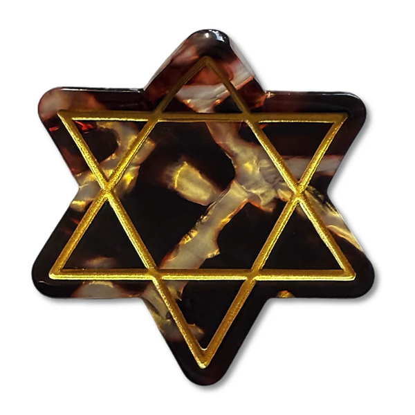 Star of David Hair Claw Clip - Peace Love Light Shop