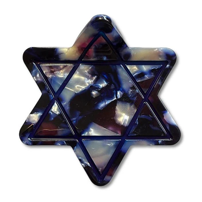 Star of David Hair Claw Clip - Peace Love Light Shop