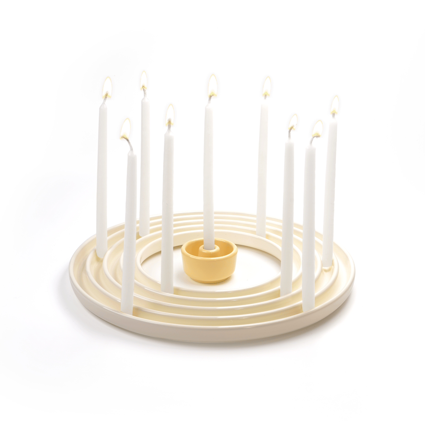 Modern Ripple Menorah- Peace Love Light Shop