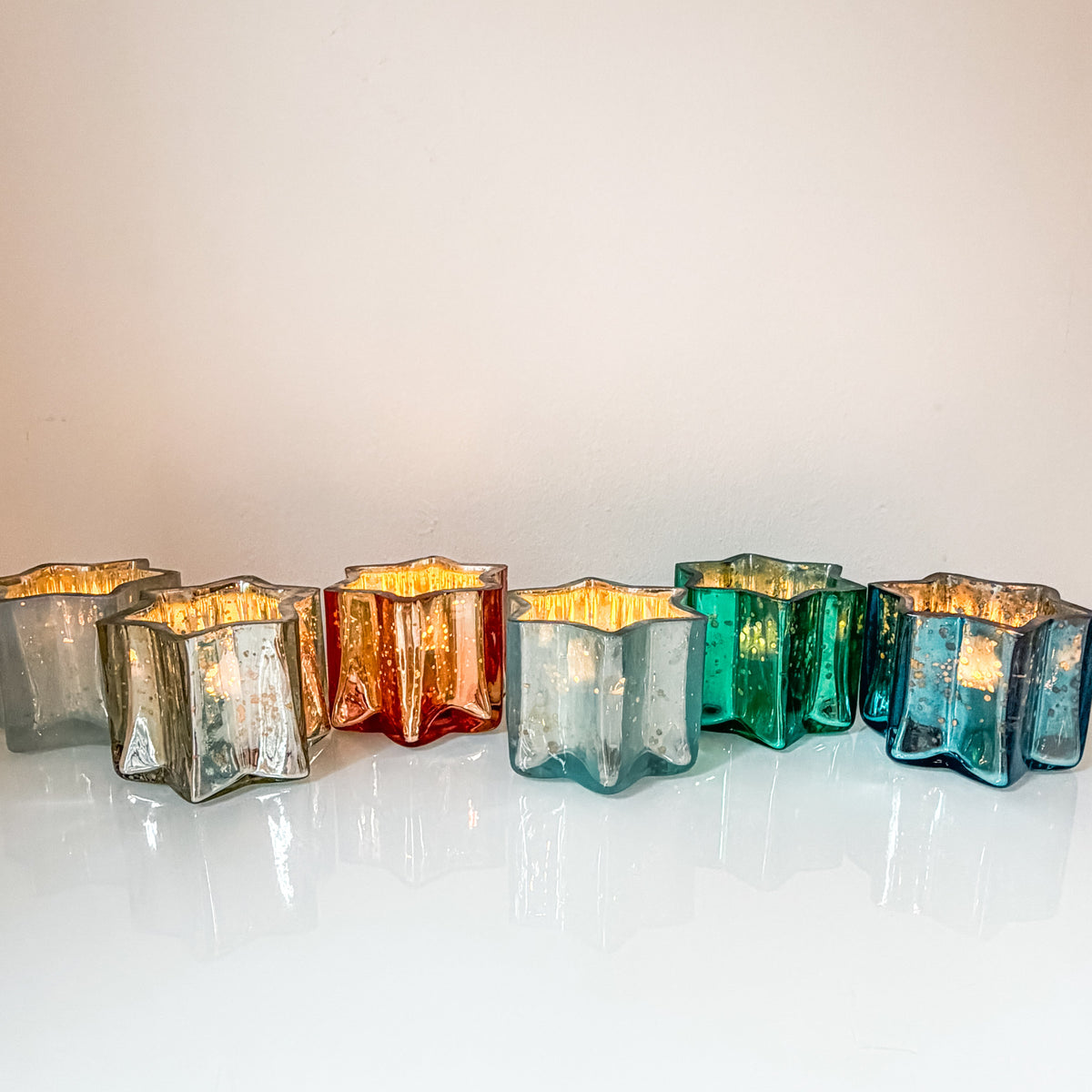 Liora star of David votives, shabbat candles - Peace Love Light Shop