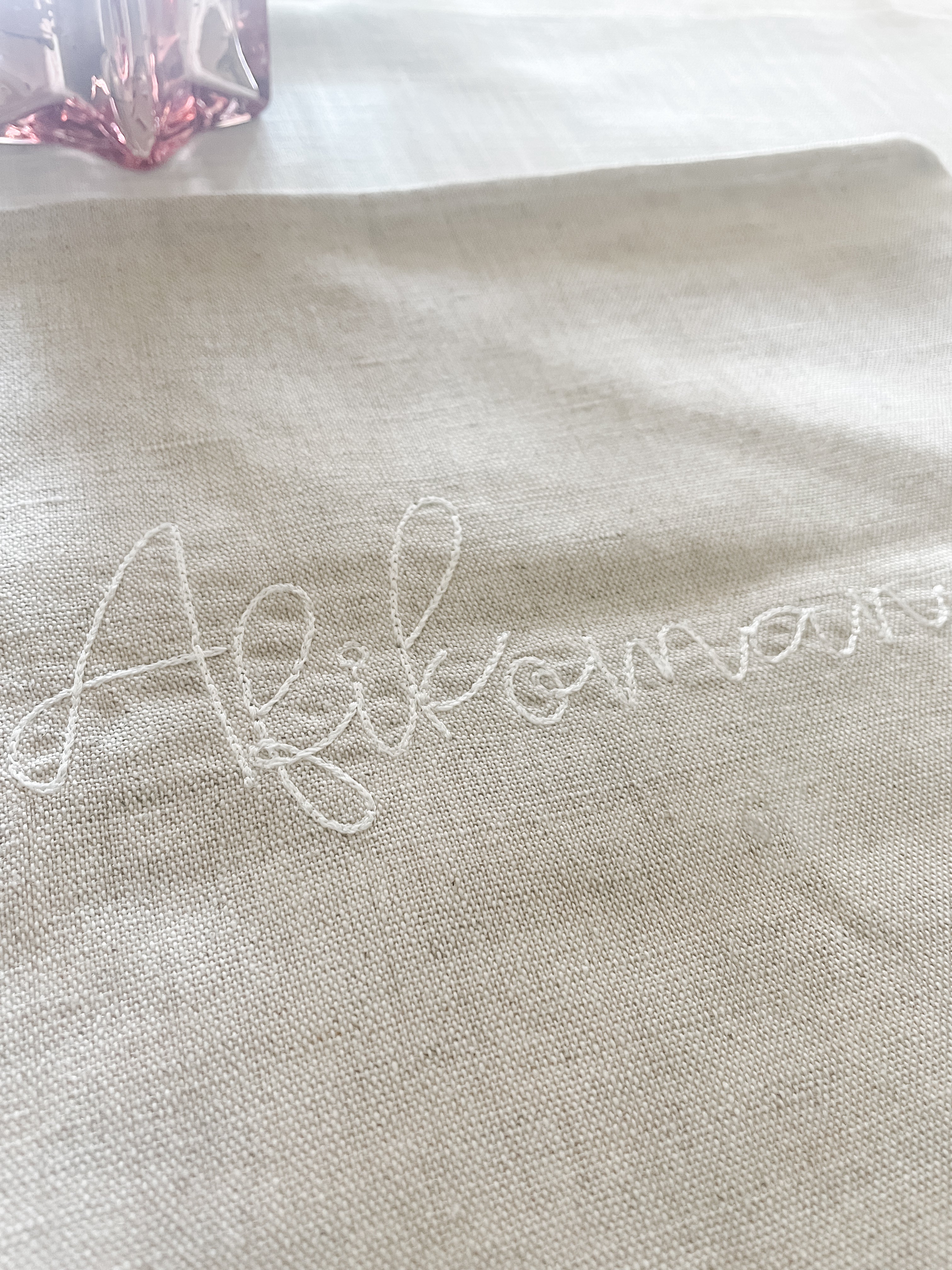 Afikoman Bag- Natural Linen, Peace Love Light Shop