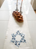Star of David embroidered runner- Peace Love Light Shop