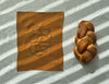 Embroidered Italian linen challah cover- Peace Love Light Shop
