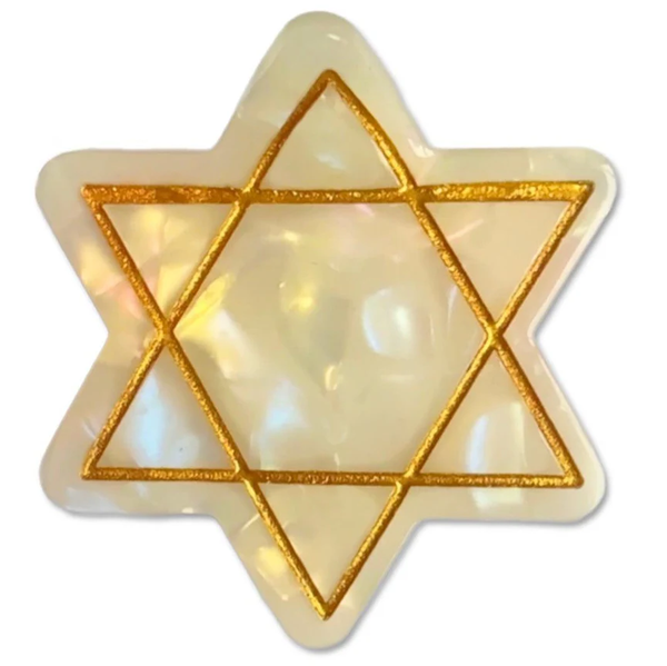 Star of David Hair Claw Clip - Peace Love Light Shop