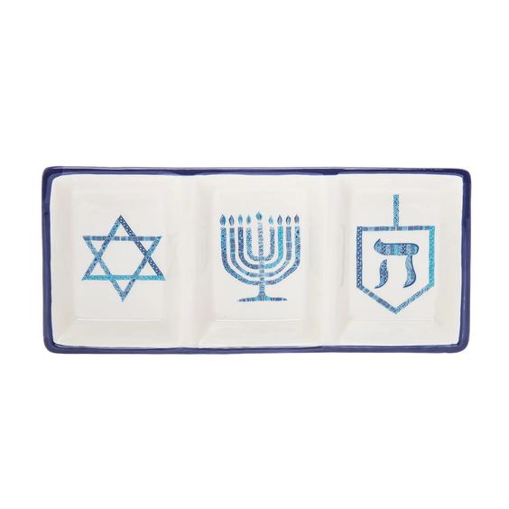Hanukkah Serving Tray- Peace Love Light Shop