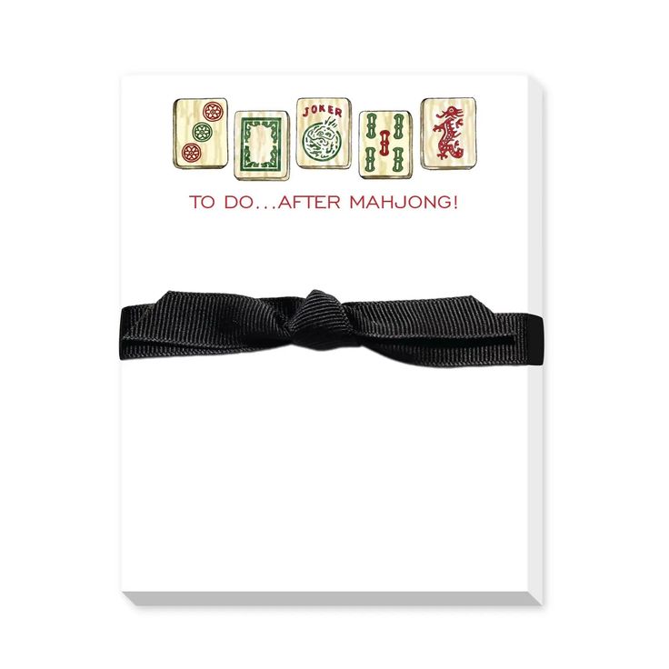 Mahjjong gift, notepad- Peace Love Light Shop