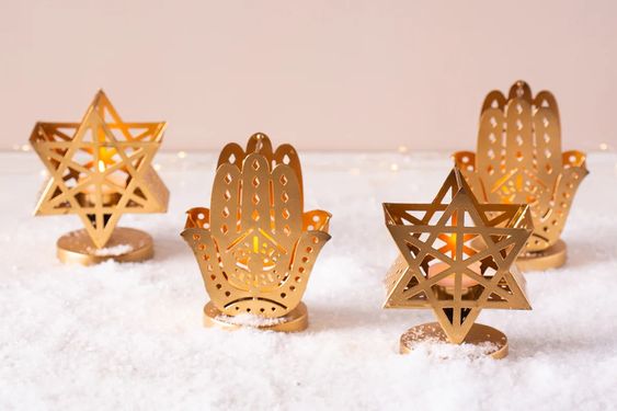 Yael Tealight Holder, Jewish Holiday Decorations