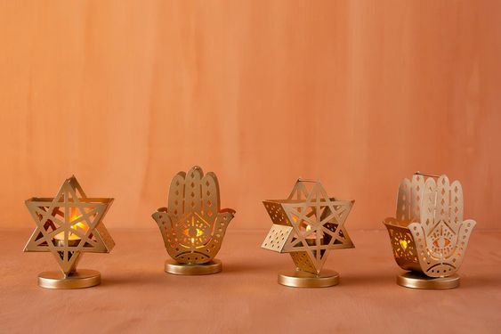 Yael Tealight Holder, Jewish Holiday Decorations