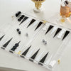 Modern Lucite Backgammon Game- Peace Love Light Shop