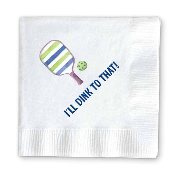 Pickleball napkins, I'll Dink to That- Peace Love Light Shop