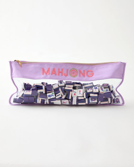 Mah Jong Tile Bag, Lilac- Peace Love Light Shop