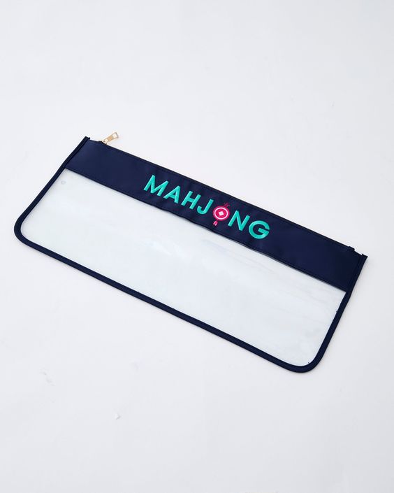 Mah Jong Tile Bag, Navy - Peace Love Light Shop