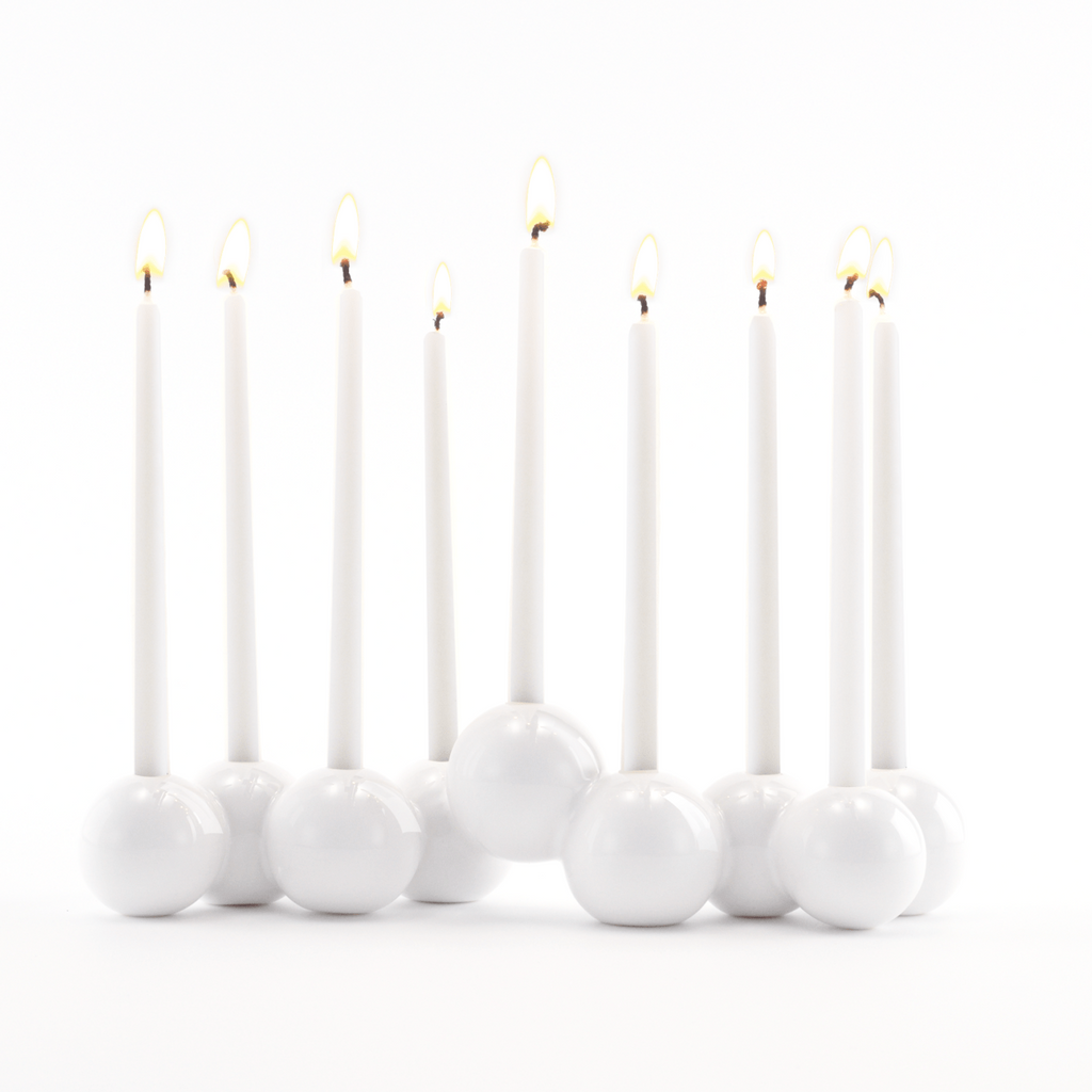 Modern Bubble Menorah, Ceramic- Peace Love Light Shop