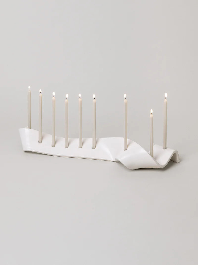 Modern Swey Menorah- Peace Love Light Shop