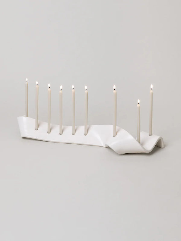Modern Swey Menorah- Peace Love Light Shop