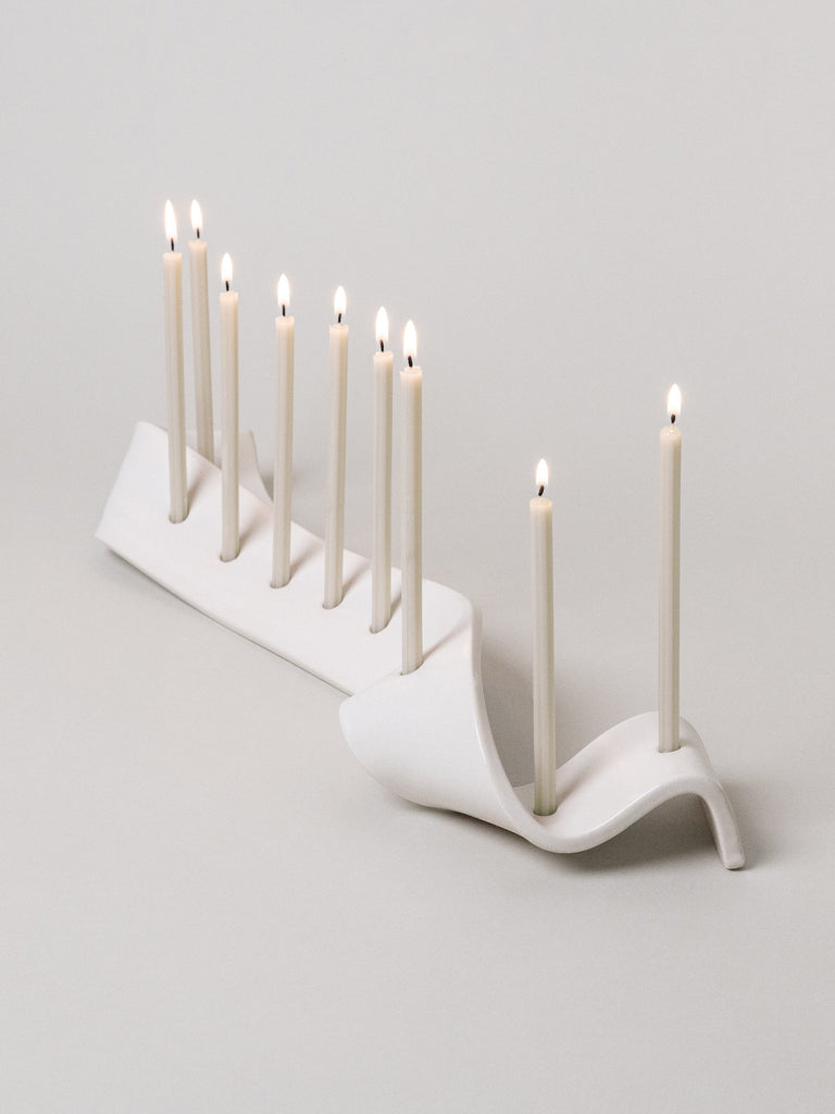 Modern Swey Menorah- Peace Love Light Shop