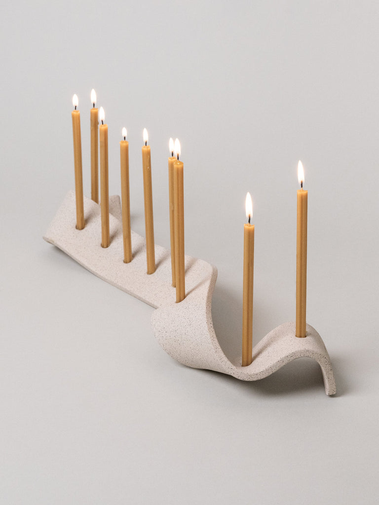 Modern Swey Menorah- Peace Love Light Shop