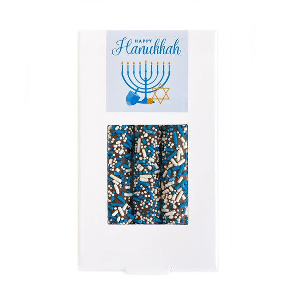 Hanukkah chocolate covered pretzels, gift- Peace Love Light Shop