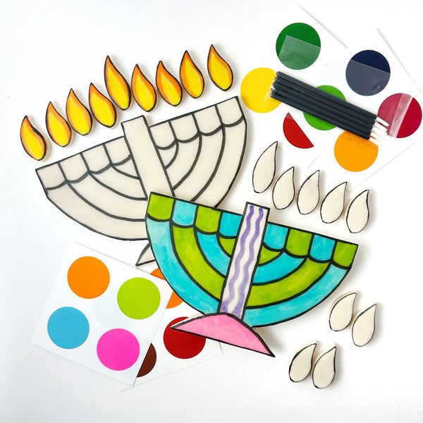 Hanukkah- Marzipan paint your own menorah- Peace Love Light Shop