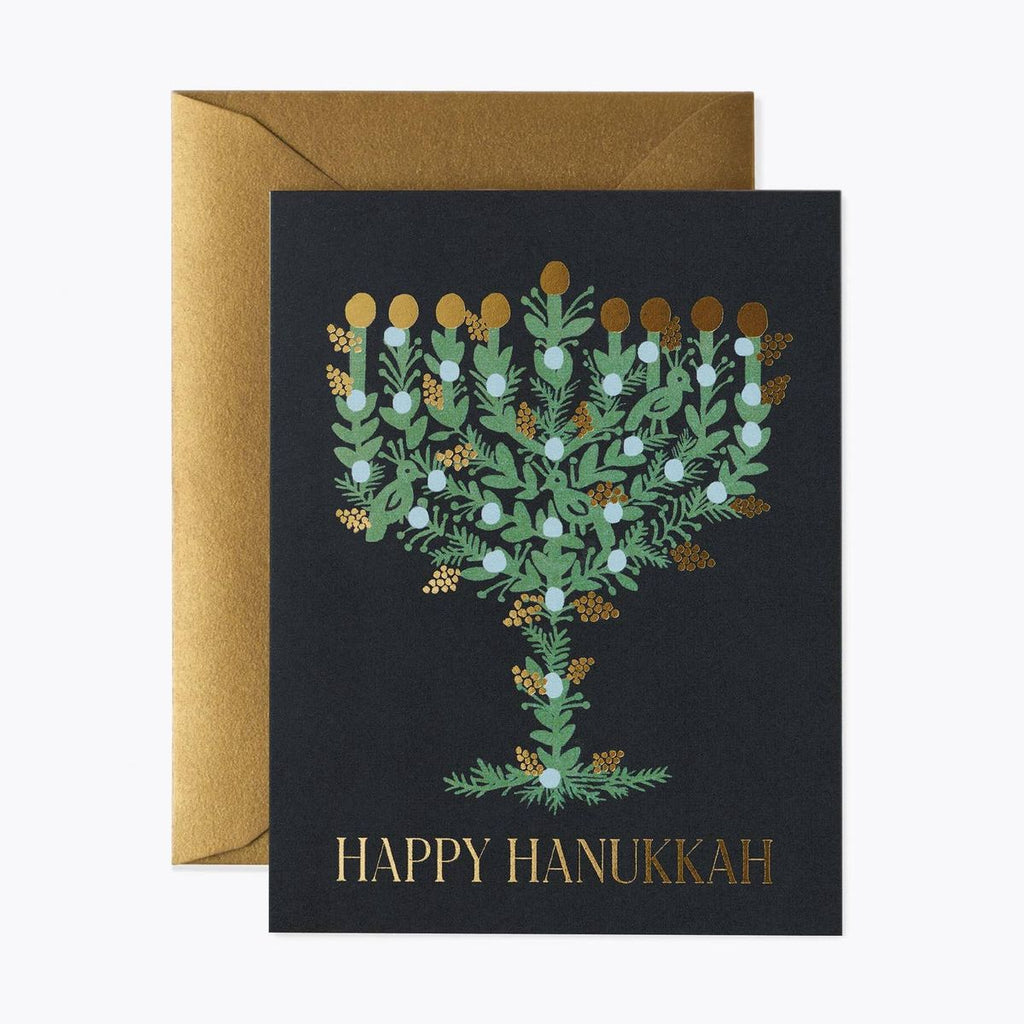 Rifle Paper Hanukkah Card- Peace Love Light Shop
