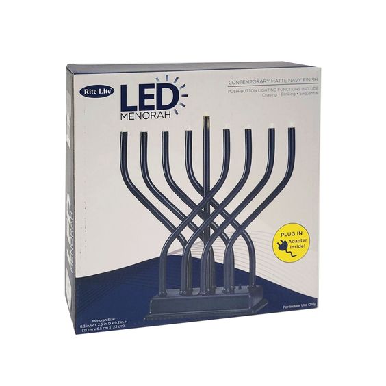 Hanukkah Electric Menorah, Elegant- Peace Love Light Shop