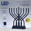 Hanukkah Electric Menorah, Elegant- Peace Love Light Shop