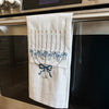Hanukkah Gift, Embroidered Tea Towel- Peace Love Light Shop