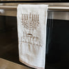 Hanukkah Gift, Tea Towel- Lace trim, Peace Love Light Shop