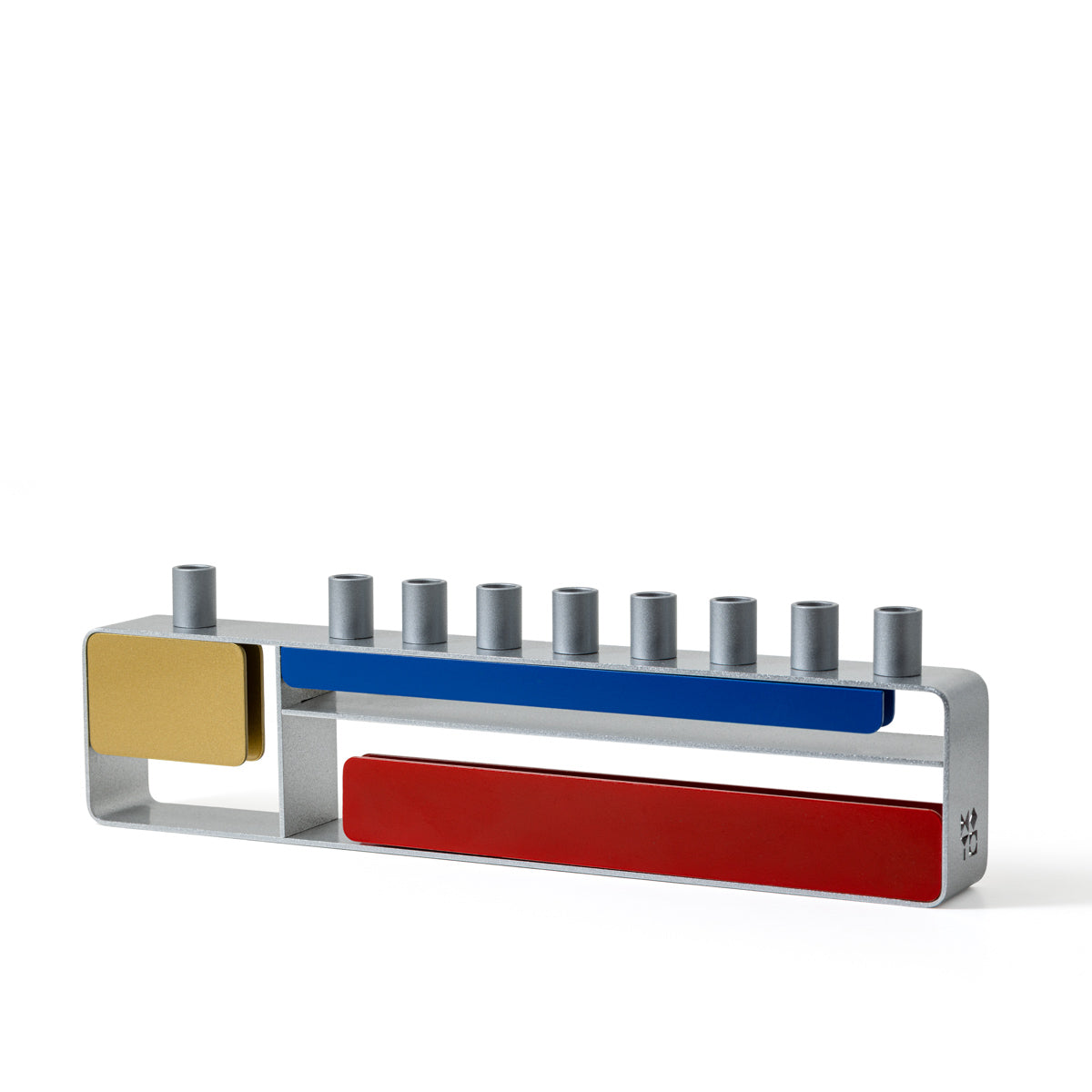 Mondrian Inspired Modern Menorah, Israel Museum Collection, Multiple Colors Available