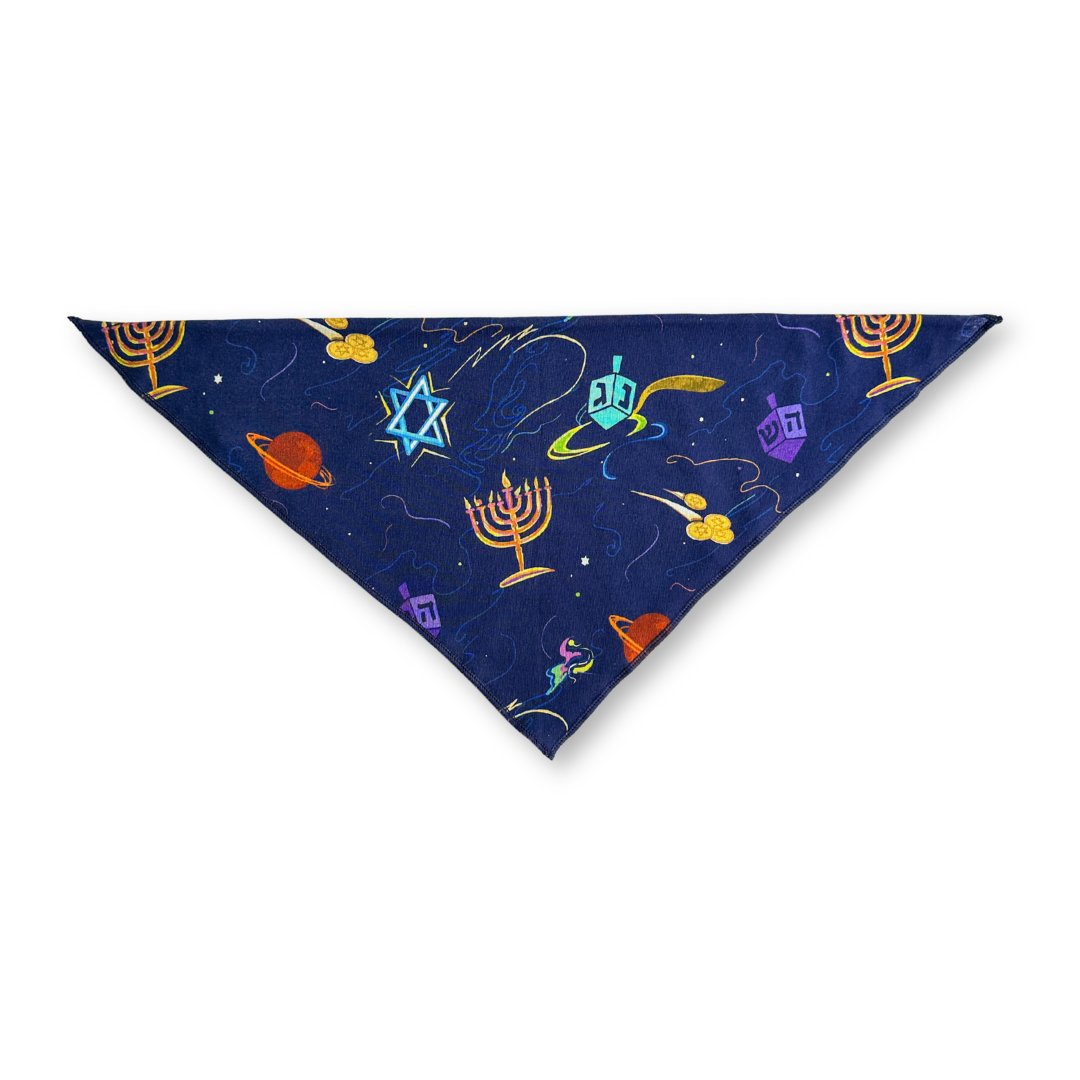 Hanukkah Space Dog Bandana- Peace Love Light Shop