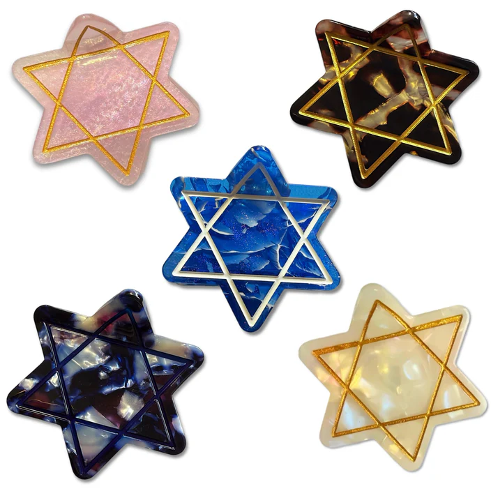 Star of David Hair Claw Clip - Peace Love Light Shop