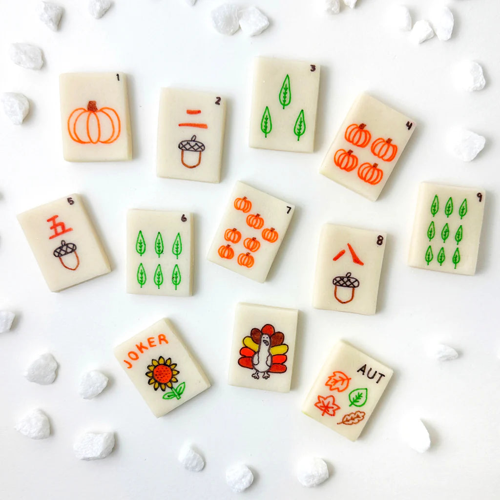 Marzipan Autumn Mah Jong Tiles - Peace Love Light Shop