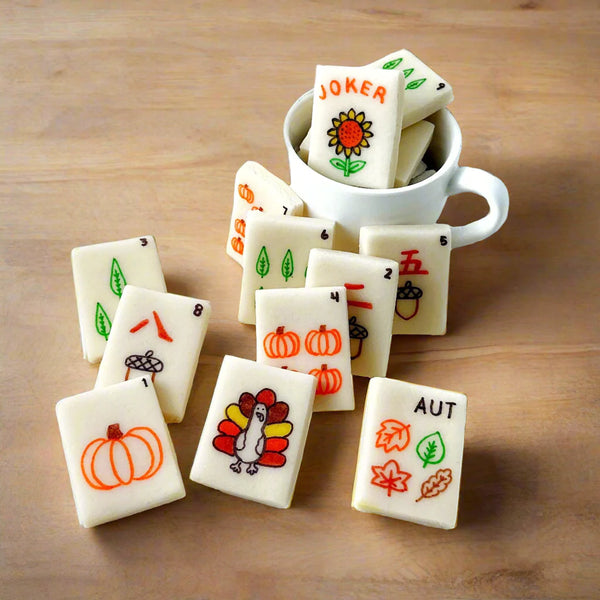Marzipan Autumn Mah Jong Tiles - Peace Love Light Shop