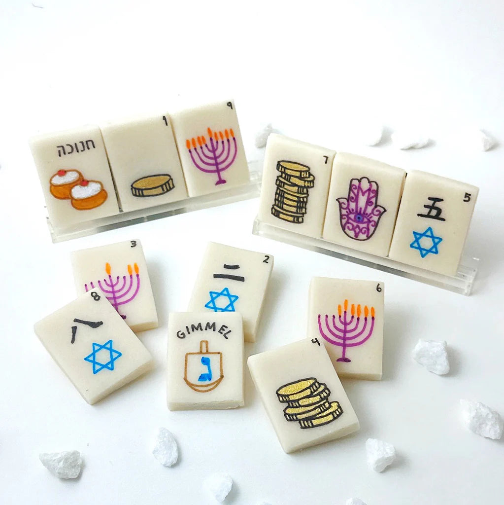 Marzipan Hanukkah Mah Jong Tiles - Peace Love Light Shop