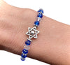 Beaded stretchy bracelets- star of David, hamsa- Peace Love Light Shop