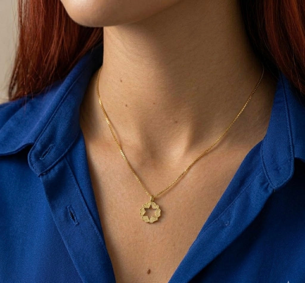 Jewish star heart necklace- Israel Museum Collection- Peace Love Light Shop