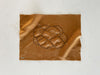 Embroidered linen challah cover with pearl seeds, made in Israel- Peace Love Light Shop