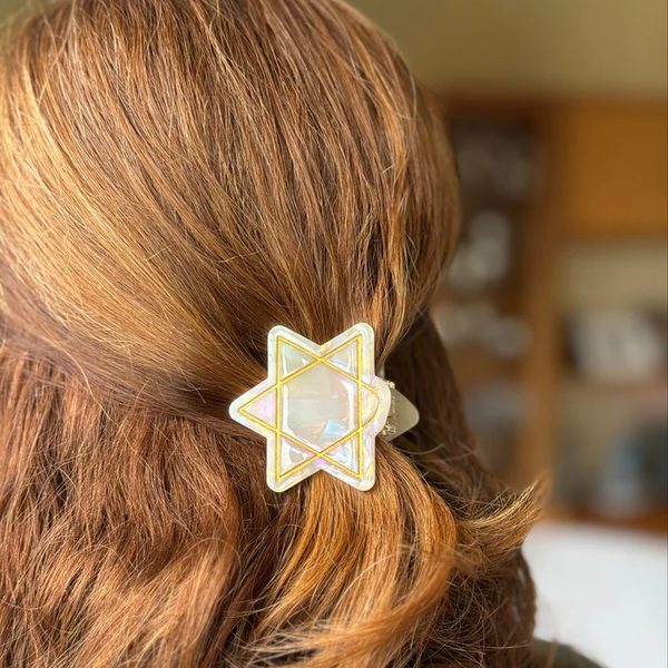 Star of David Hair Claw Clip - Peace Love Light Shop