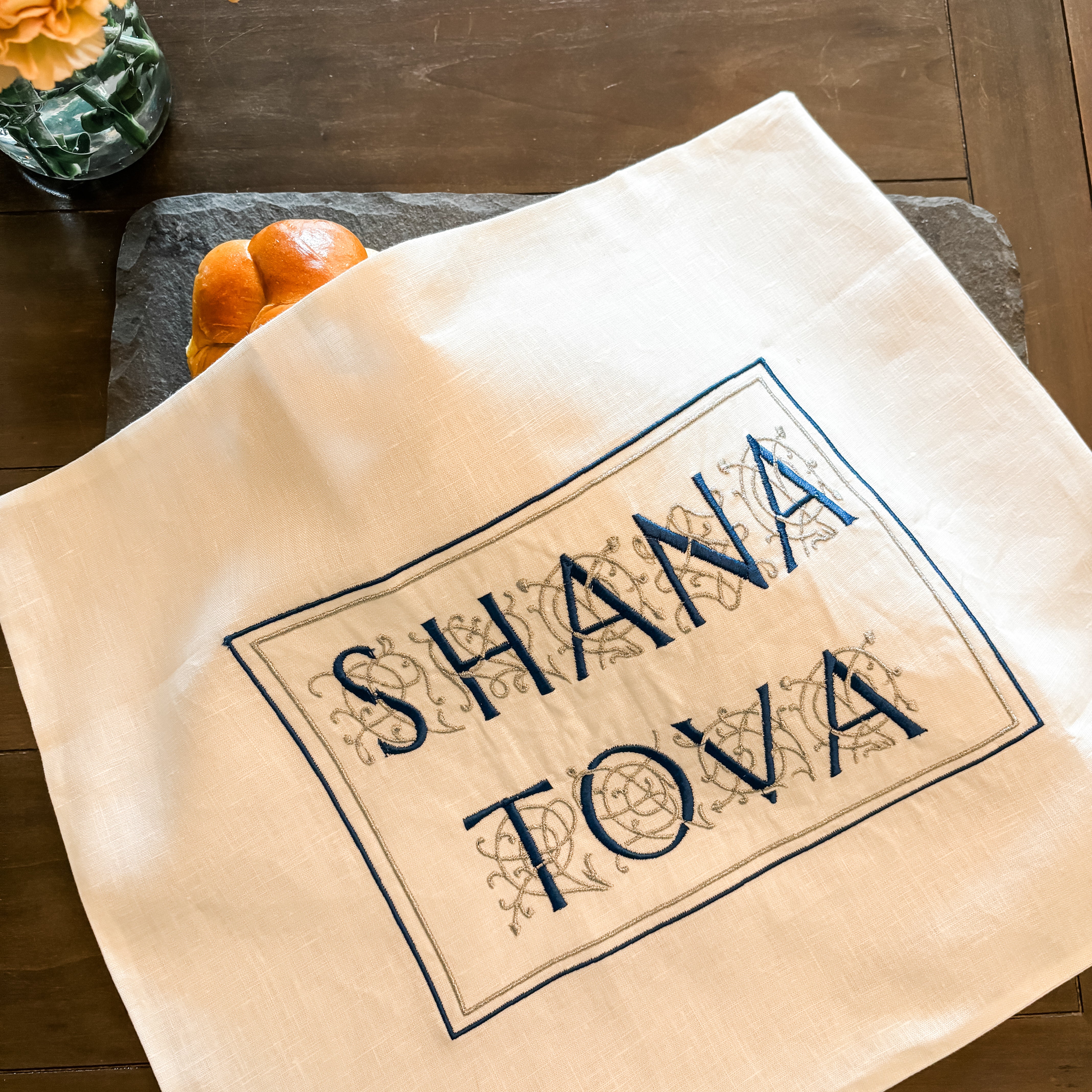 Rosh Hashanah Challah Cover- Peace Love Light Shop
