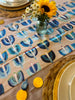 Arielle Zorger Designs Modern Hanukkah Table Runner- Peace Love Light Shop