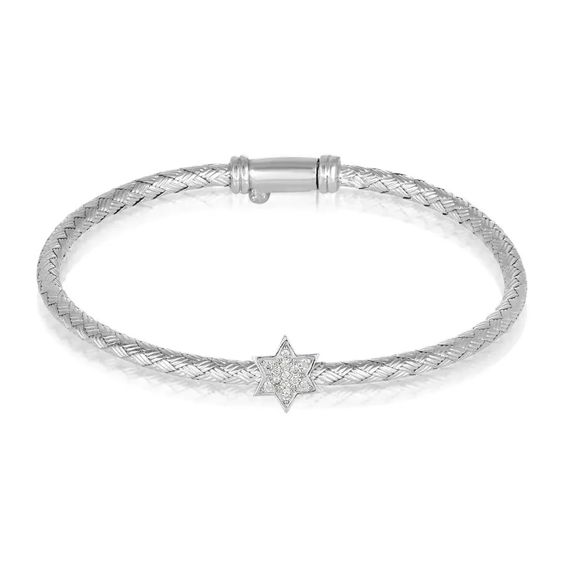 Star of David bangle bracelet- Peace Love Light Shop