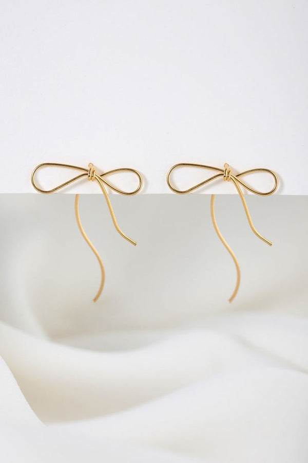 Bow earrings, made in Israel- Peace Love Light Shop