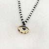 Beaded handmade evil eye necklace- Peace Love Light Shop