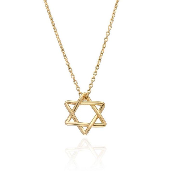 Classic Star of David Necklace, Jewish jewelry, Peace Love Light Shop