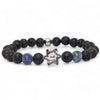 Star of David Lava Stone bracelet, women's or men's- Peace Love Light Shop